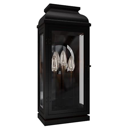 Schonbek La Motte 3 Light 21" Tall Outdoor Wall Sconce Oil Rubbed Bronze