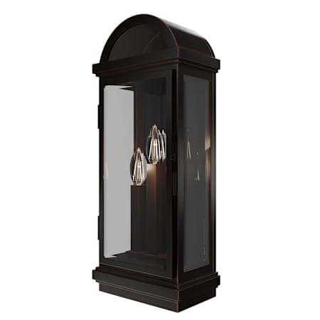 Schonbek Villenova 3 Light 22" Tall Outdoor Wall Sconce Oil Rubbed Bronze