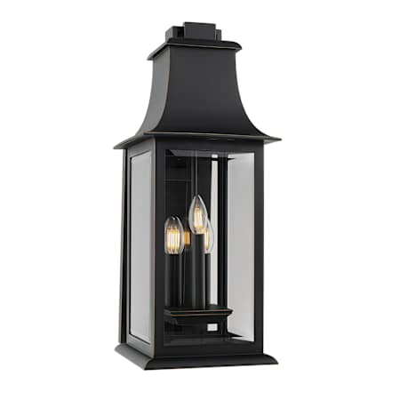 Schonbek Proctor 3 Light 26" Tall Outdoor Wall Sconce Oil Rubbed Bronze
