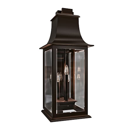 Schonbek Proctor 3 Light 32" Tall Outdoor Wall Sconce Oil Rubbed Bronze