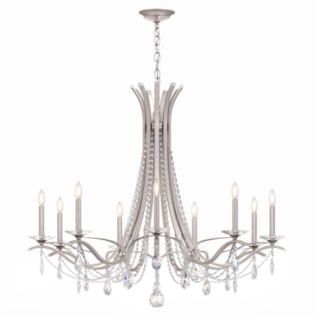 Schonbek Vesca 9 Light 45" Wide Crystal Chandelier with Heritage Crystals Antique Silver