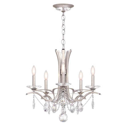Schonbek Vesca 5 Light 23" Wide Crystal Chandelier with Heritage Crystals Antique Silver