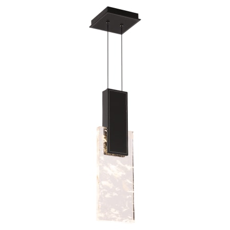Schonbek Beyond Tryst 6" Wide LED Suspension Mini Pendant with Clear Optic Haze Crystal Black