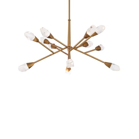 Schonbek Beyond Synapse 32" Wide LED Crystal Pendant Aged Brass