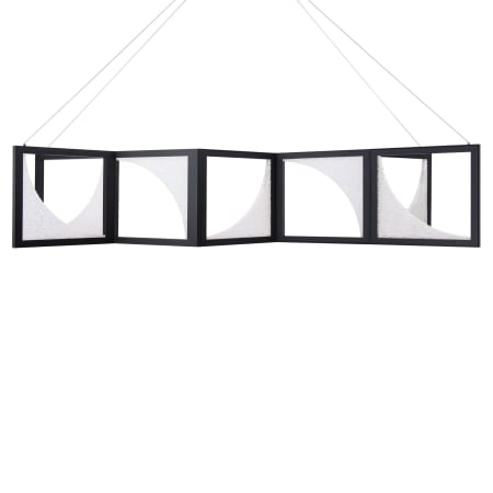 Schonbek Beyond Luna 61" Wide LED Crystal Linear Pendant Black