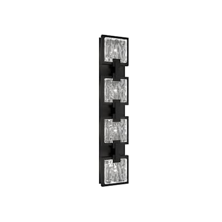 Schonbek Beyond Pop Star 26" Tall Switchable White LED Outdoor Wall Sconce with Crystal Shades Black