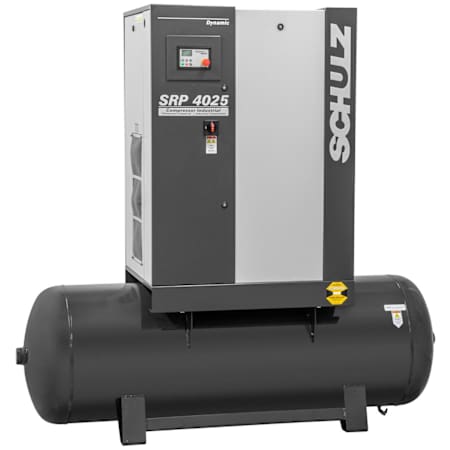 Schulz 25 HP 120 Gal 125 Max PSI Dynamic Stationary Electric (208, 230 Volt 3 Phase) Rotary Air Compressor N/A