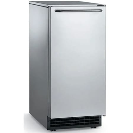 Scotsman 50lb Cube Ice Maker - Self-Contained Undercounter with Storage Stainless Steel