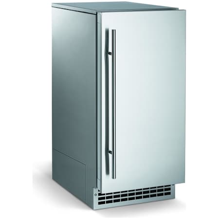 Scotsman Residential Brilliance 15 Inch Wide 26 Lbs. Capacity Undercounter Ice Maker with 65 Lbs. Daily Ice Production and Pump Drain Stainless Steel