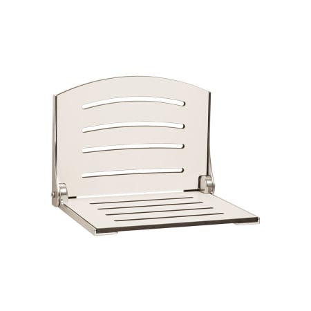 Seachrome Silhouette 19" Folding Wall Mount Arched High Back Shower Seat White