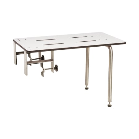 Seachrome Signature Series 26-1/2" White Portable Tub Seat with Dual Clamps White