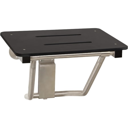Seachrome Signature 22" Wall Mounted Phenolic Folding Shower Seat Matte Black