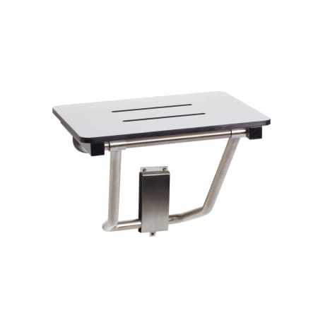 Seachrome Signature Series 24" x 15" Wall-Mounted Folding Shower Bench Seat White