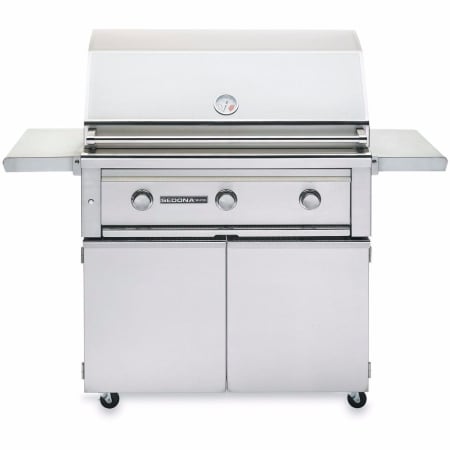 Sedona by Lynx Pre-Assembled 69000 BTU 36 Inch Wide Natural Gas Free Standing Grill with ProSear Infrared Burner Stainless Steel