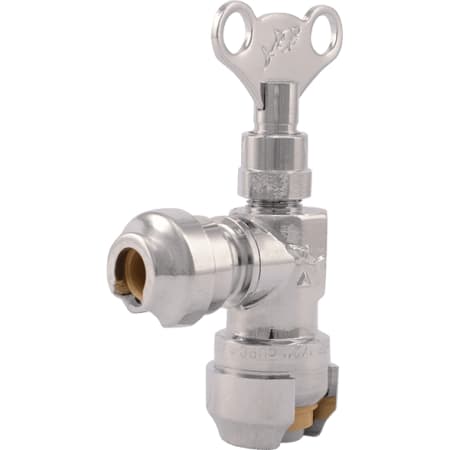 SharkBite 1/2" x 1/4" Push Angle Stop Brass