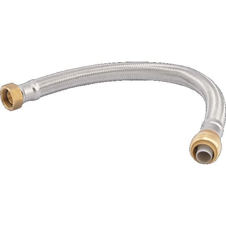 SharkBite 3/4" x 3/4" FIP, 18" Braided Flexible Water Heater Connector Stainless Steel