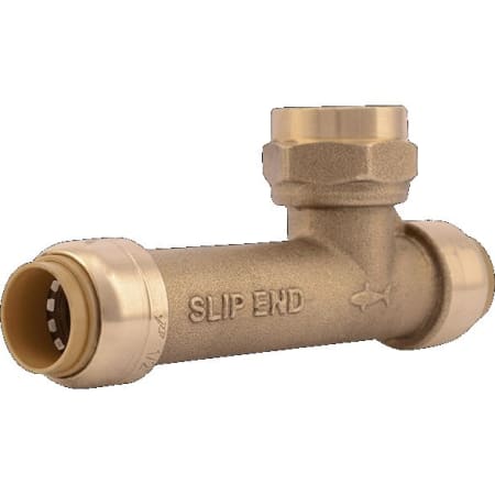 SharkBite 1/2" x 1/2" x 1/2" FNPT Female Center Slip Tee Brass