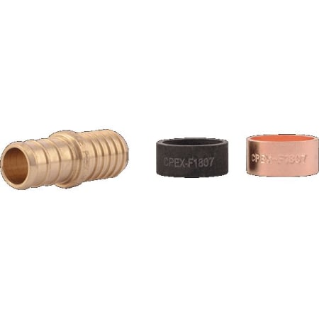 SharkBite 1/2" Crimp Polybutylene Adapter Brass