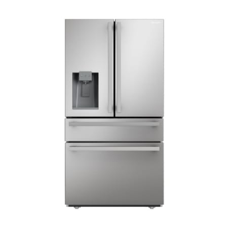 Sharp 36 Inch Wide 21.6 Cu. Ft. Energy Star Rated French Door Refrigerator with Triple Cooling System Stainless Steel