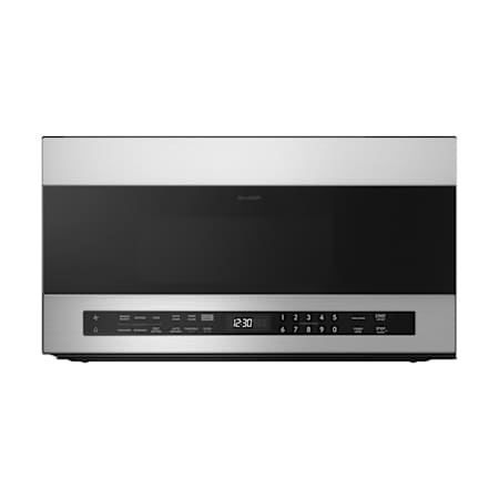 Sharp 30 Inch Wide 1.9 Cu. Ft. 1100 Watt Panel Ready Over the Range Microwave Stainless Steel