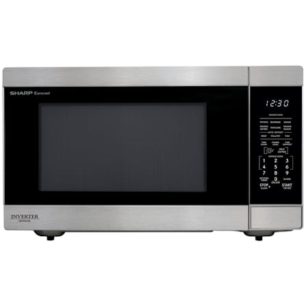Sharp 24 Inch Wide 2.2 Cu. Ft. 1200 Watt Panel Ready Countertop Microwave Stainless Steel