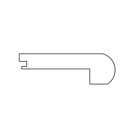 Shaw Ensemble 78" Long Engineered Hardwood Glue Down or Nail Down Flush Stair Nose - Sold by Piece (6.5 LF/Piece) Applique