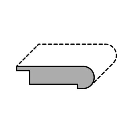 Shaw Repel 78" x 3" Engineered Hardwood Flooring Overlap Stair Nose Intrinsic
