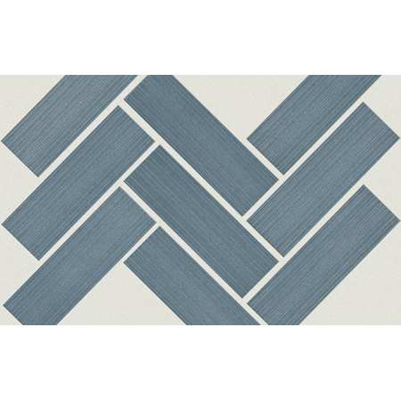 Shaw Herringbone Mosaic 9" x 13" Herringbone Wall Tile - Matte Visual - Sold by Sheet (0.74 SF/Sheet) Bluesky