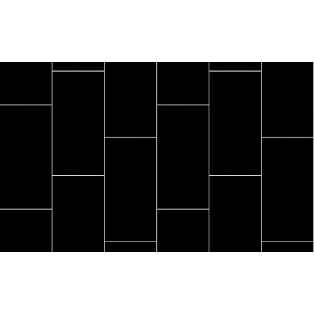 Shaw Polished 12" x 24" Rectangle Floor and Wall Tile - Polished Visual - Sold by Carton (15.44 SF/Carton) Black