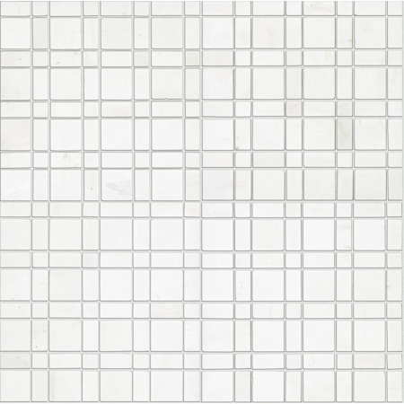 Shaw Eterna - 13" x 13" Floor and Wall Tile - Textured Visual - Sold by Sheet Alps Thassos