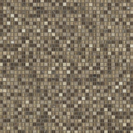 Shaw Awesome Mix 5/8S Mosaic - 11-13/16" Square Mosaic Wall Tile - Glass and Visual - Sold by Sheet (0.97 SF/Sheet) Cappuccino