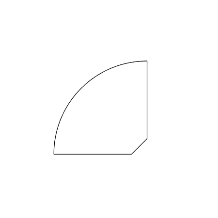 Shaw Pebble Hill 78" Long Engineered Hardwood Glue Down or Nail Down Quarter Round - Sold by Piece (6.5 LF/Piece) Bravo