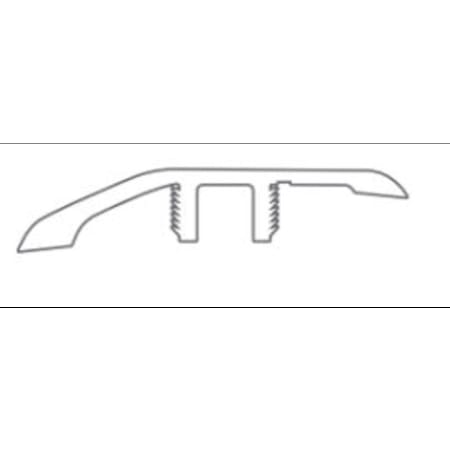 Shaw Fresh Take 94" Vinyl Glue Down Reducer - Sold by Piece (7.83 LF/Piece) Butterfly White