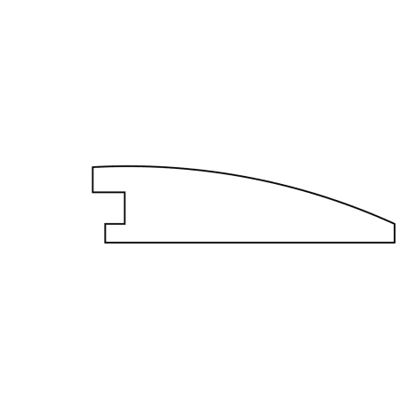 Shaw Pebble Hill 78" Long Engineered Hardwood Glue Down or Nail Down Flush Reducer - Sold by Piece (6.5 LF/Piece) Bravo