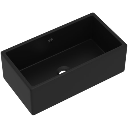 Shaws Shaker 33" Farmhouse Single Basin Fireclay Kitchen Sink Matte Black