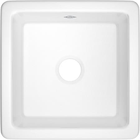 Shaws Shaker 18-1/8" Undermount Single Basin Fireclay Kitchen / Bar Sink White