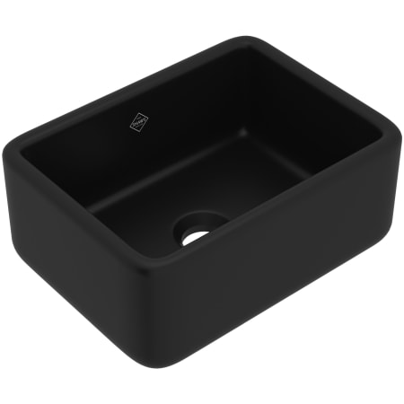 Shaws Lancaster 24" Farmhouse Single Basin Fireclay Kitchen Sink Matte Black