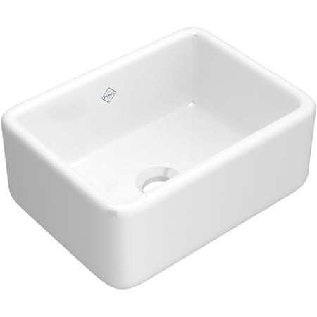 Shaws Lancaster 24" Farmhouse Single Basin Fireclay Kitchen Sink White
