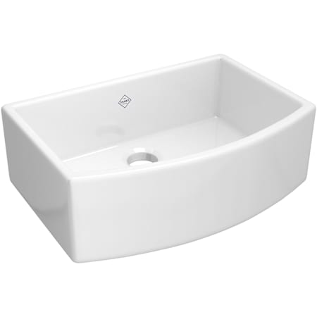 Shaws Waterside 29-7/8" Farmhouse Single Basin Fireclay Kitchen Sink White