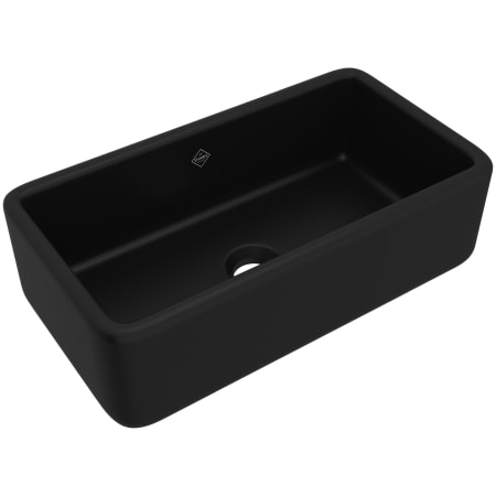 Shaws Lancaster 33" Farmhouse Single Basin Fireclay Kitchen Sink Matte Black