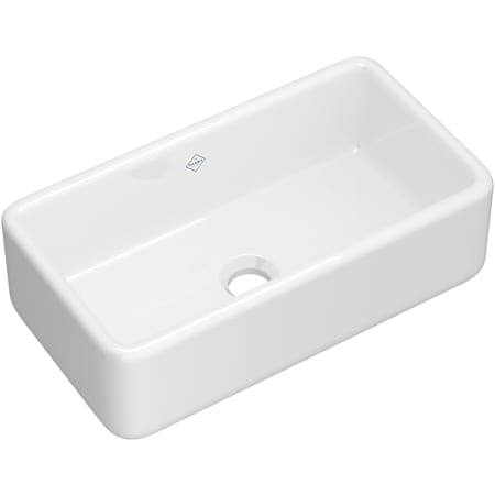 Shaws Lancaster 33" Farmhouse Single Basin Fireclay Kitchen Sink White