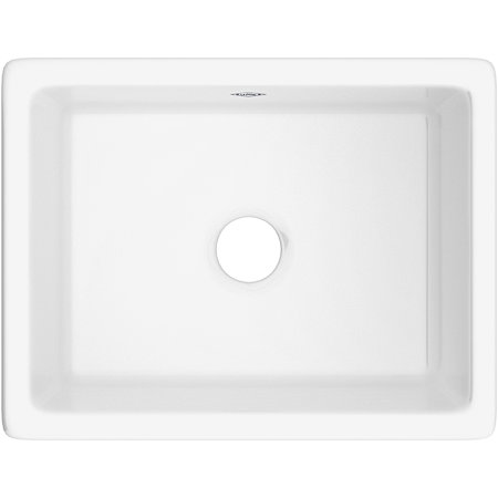 Shaws Shaker 23-7/16" Undermount Single Basin Fireclay Kitchen Sink White