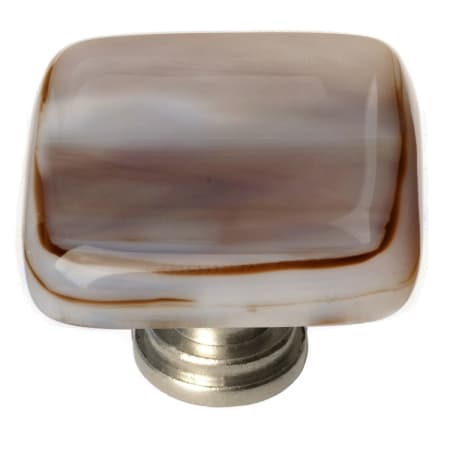 Sietto Cirrus 1-1/4 Inch Square Cabinet Knob Satin Nickel