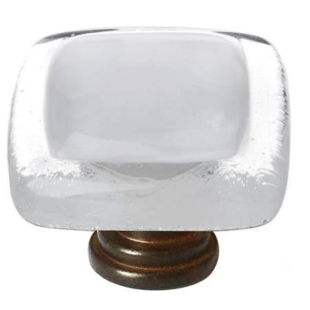 Sietto Reflective 1-1/4 Inch Square Cabinet Knob Oil Rubbed Bronze