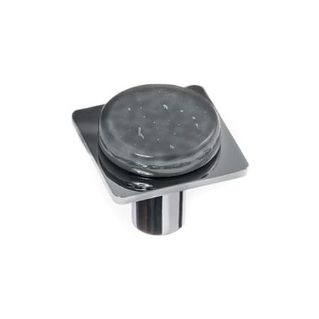 Sietto Geometric 1-1/4 Inch Square Cabinet Knob Polished Chrome