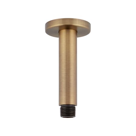 Signature Hardware 4" Round Ceiling-Mount Shower Arm Aged Brass