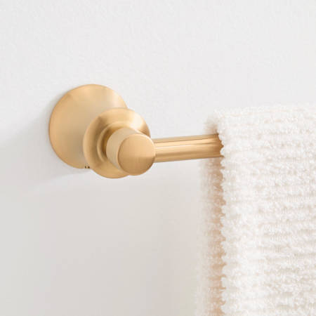 Signature Hardware Pendleton 24" Towel Bar Brushed Gold