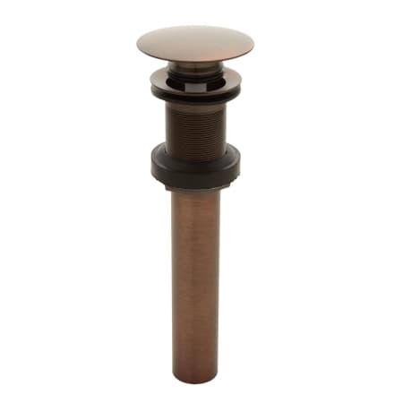 Signature Hardware Mushroom Style Pop-Up Bathroom Drain with No Overflow Holes Oil Rubbed Bronze