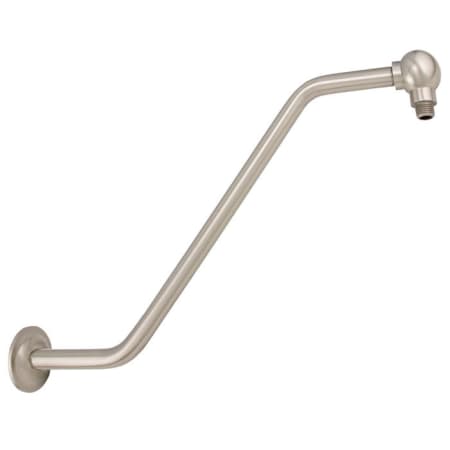 Signature Hardware S-Type 17-1/2" Wall Mounted Shower Arm and Flange Brushed Nickel