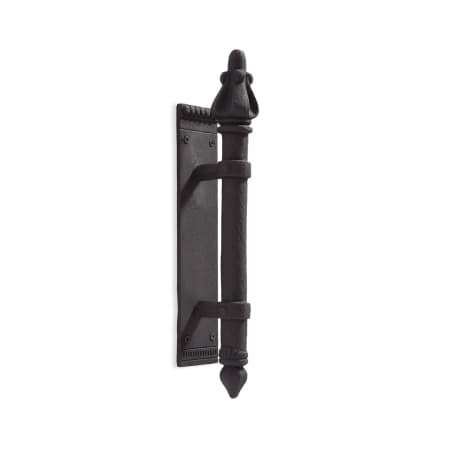 Signature Hardware Torch Cast Iron Door Pull Black Powder Coat